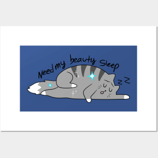 "Need My Beauty Sleep" Cat Posters and Art